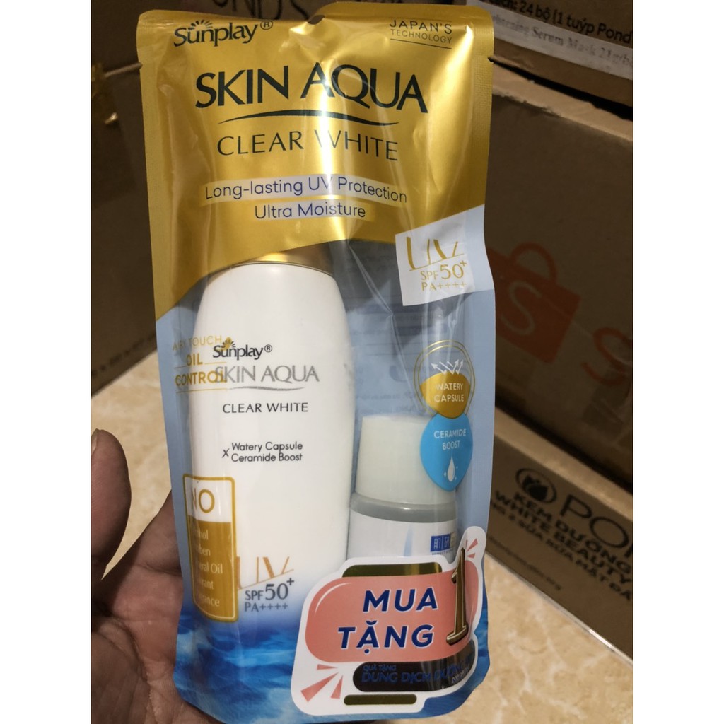 (Quà chất) Chống Nắng Dưỡng Da Trắng Mịn Sunplay Skin Aqua Nắp Đồng 55g | BigBuy360 - bigbuy360.vn