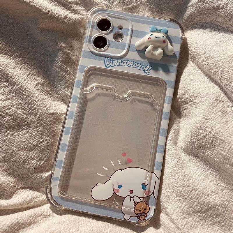 Ốp Điện Thoại Trong Suốt Hình 3D Cho iPhone 12 13 11 Pro Max X Xs Max Xr 7 8 Plus