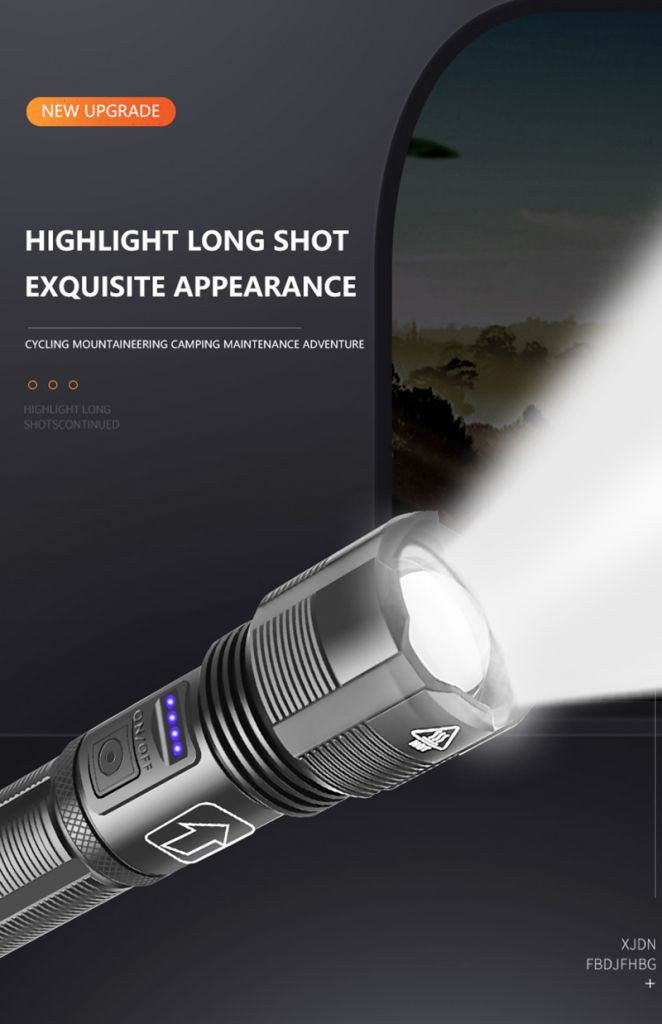 Đèn pin Xhp50 / Xhp70 đa năng tiện dụng có phụ kiện