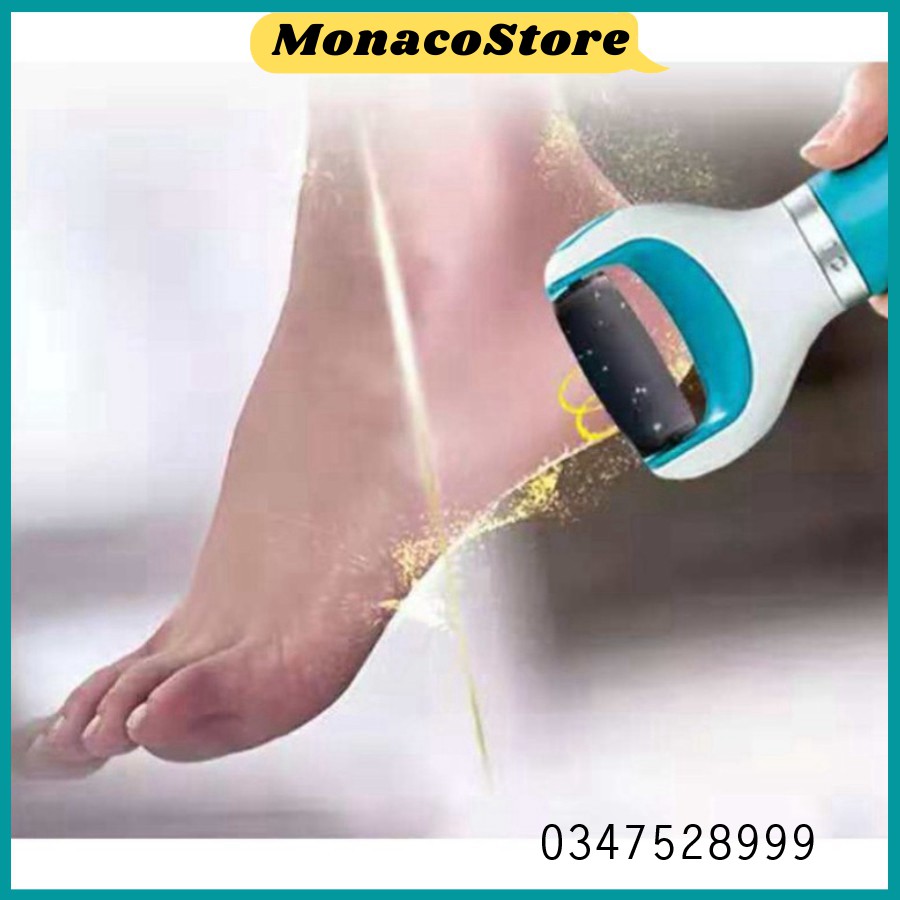 Máy chà gót chân cao cấp hàng chính hãng sử dụng sạc pin tích điện 2200mAh - MonacoStore