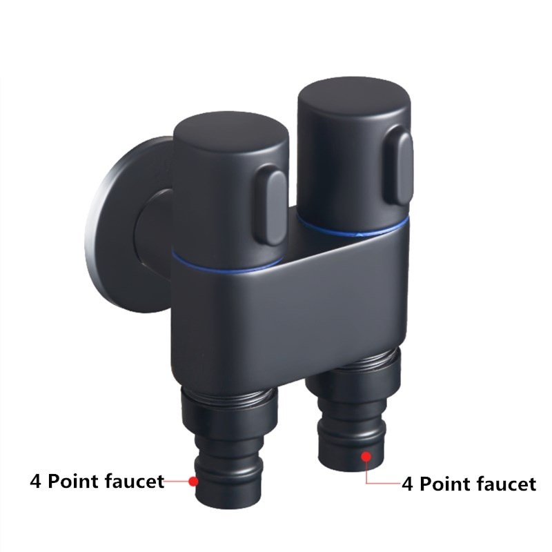 Vòi Nước G1/2 Mini Hình Tam Giác Màu Đen Đa Năng