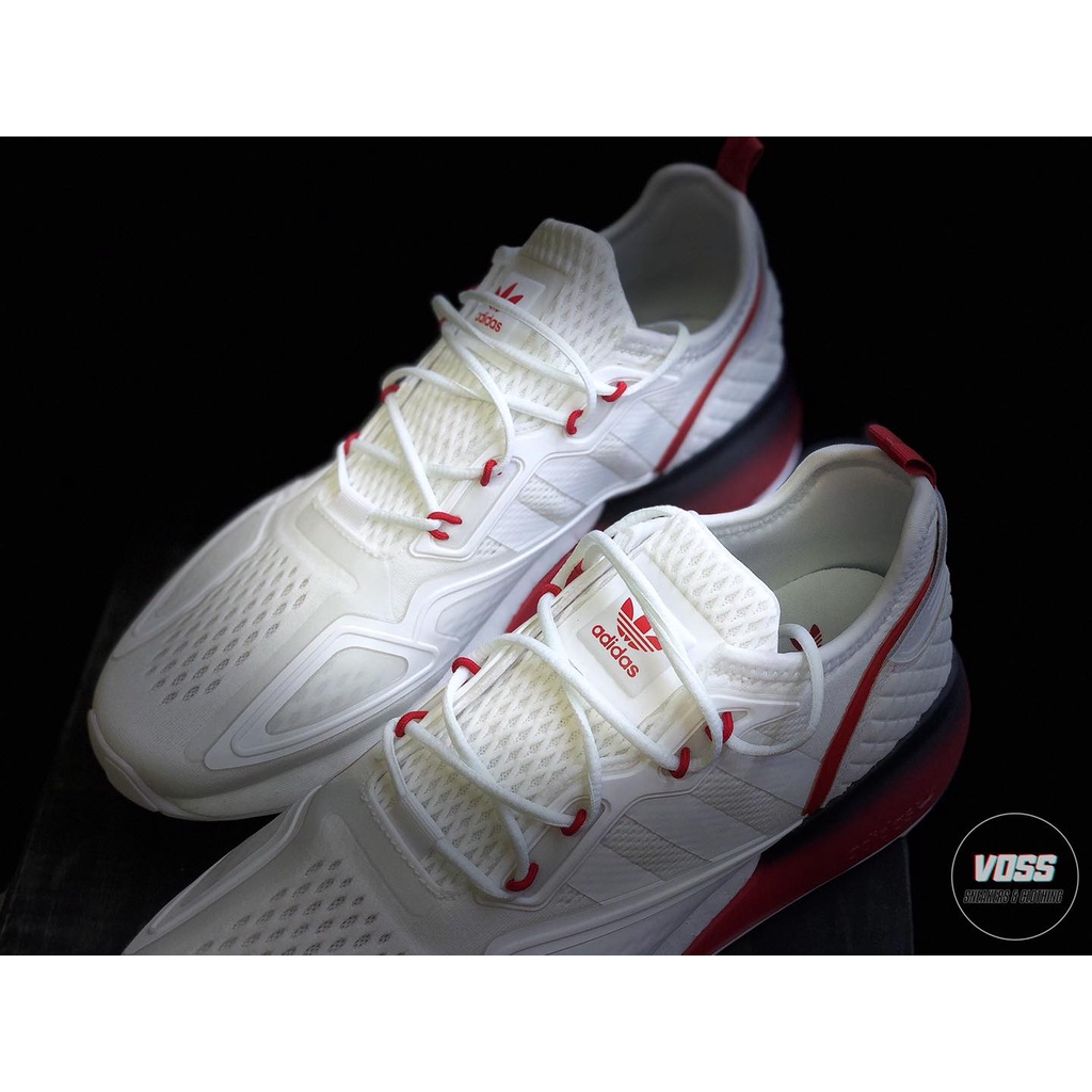 Giày Adidas ZX 2K Boost "Gradient Fade Sole - Cloud White" FZ4640 - Hàng chính hãng - Voss Authentic