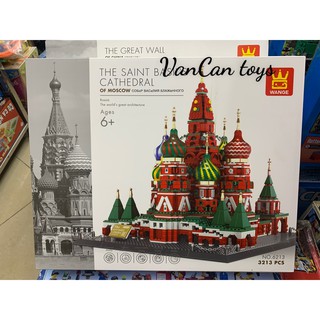 Đồ chơi xếp hình công trình thế giới Wange 6213 Điện Kremlin Quảng trường đỏ