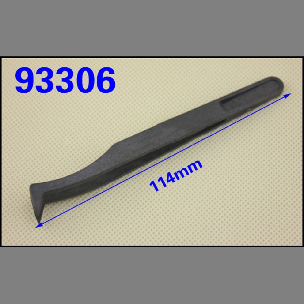 Nhíp Nhựa PPS + Sợi Nhựa Màu Đen Kích Thước Tổng Thể: Aptx. 12X1.1X1.4Cm / 4.7