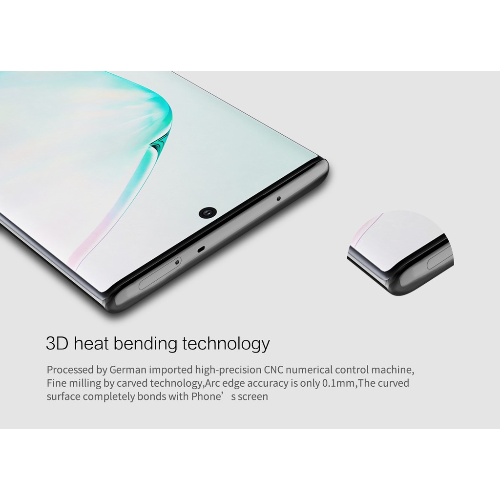 Tấm dán cường lực SamSung Galaxy Note 10/Note 10 Plus full màn hình 3D CP+ MAX  chính hãng Nillkin