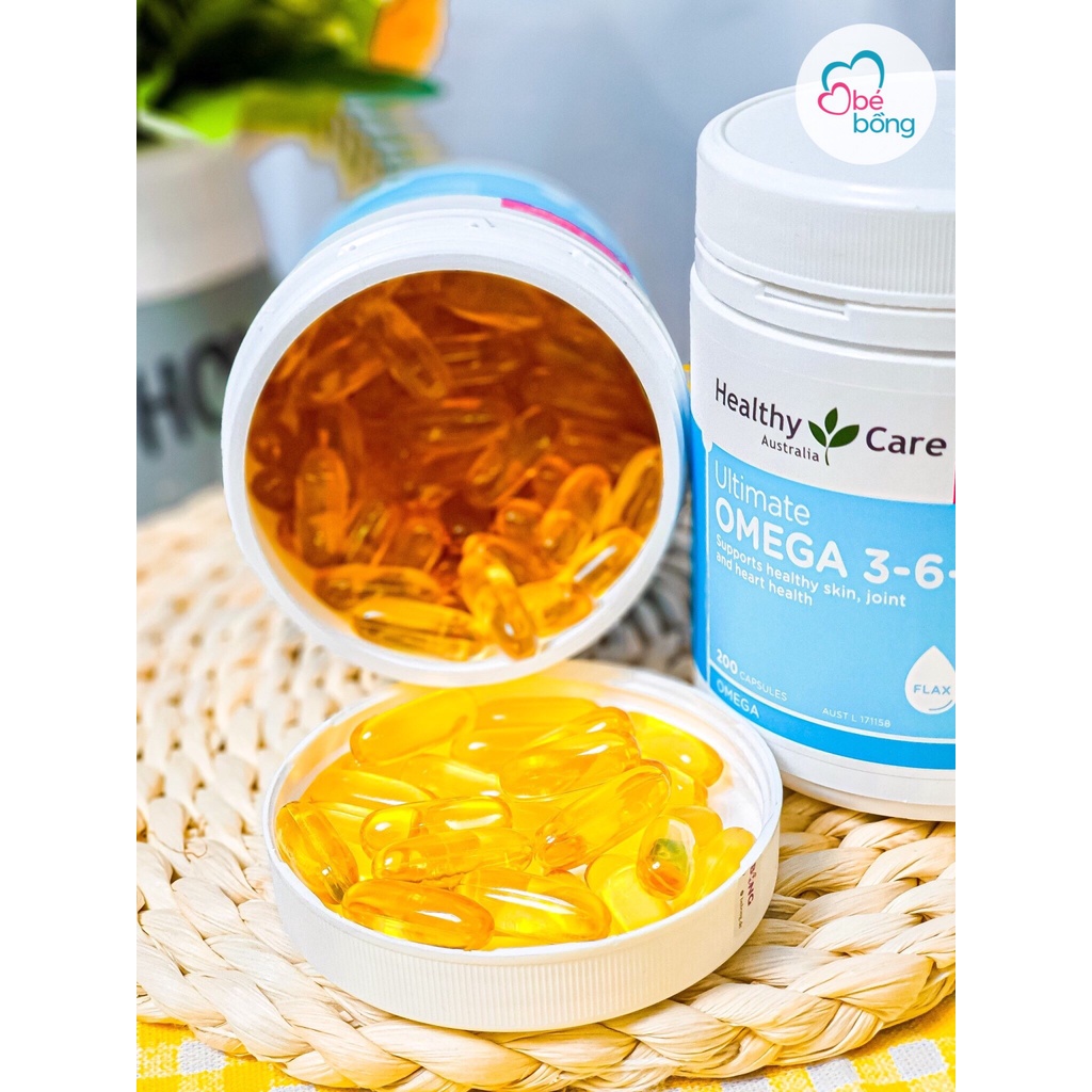 Viên uống Omega 369 Healthy Care Úc 200 viên