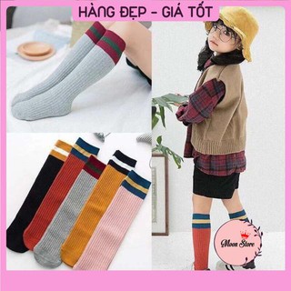 Tất trẻ em, Set 5 Đôi Tất Đùi Gối Phong Cách Hàn Quốc cho bé yêu (Ảnh thật kèm video)