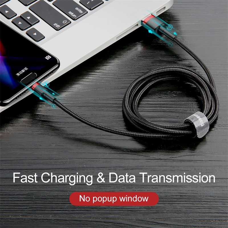 [Baseus] Android Type-C USB Data Cable Fast Charge High-speed Nylon huawei cable