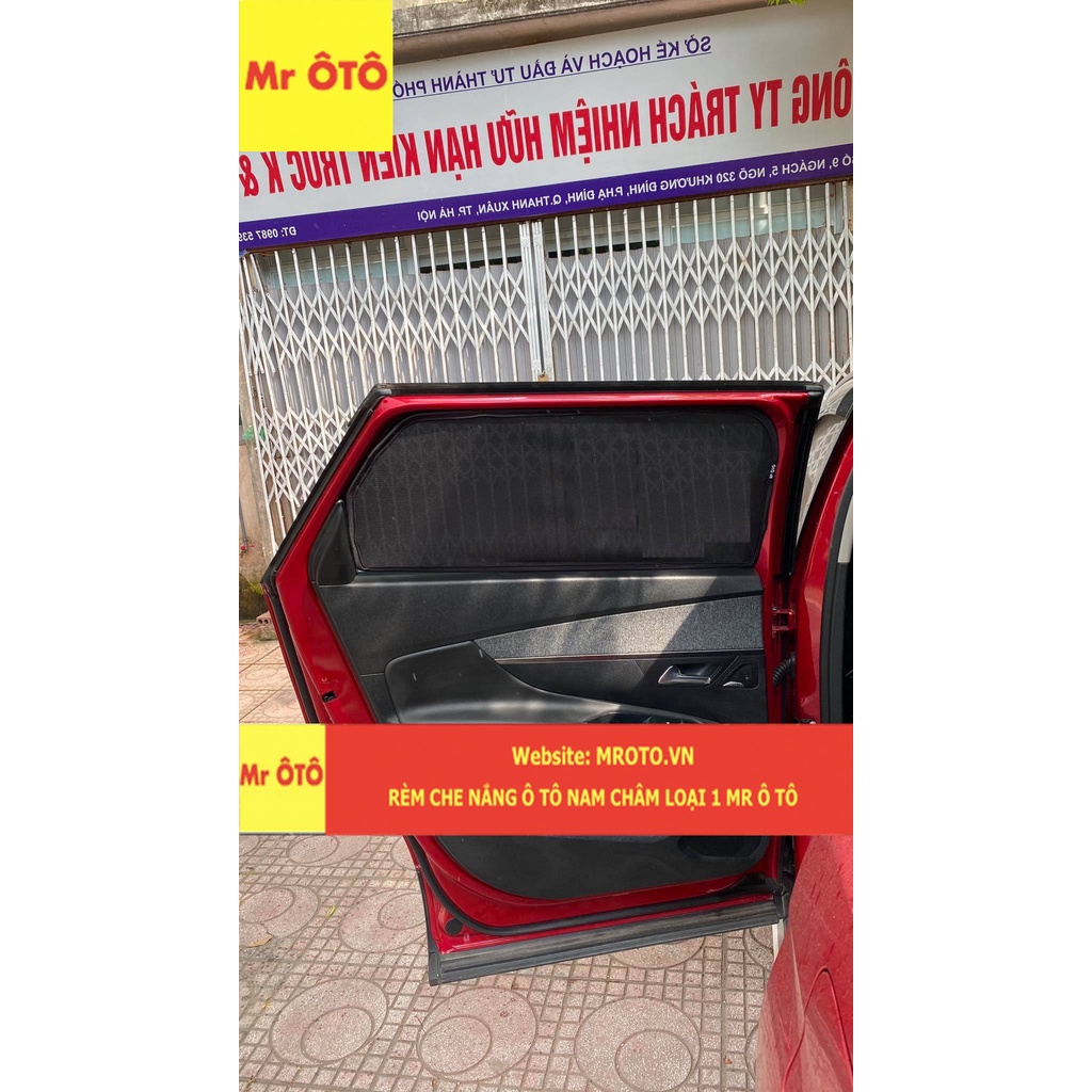 Rèm Che Nắng Xe Peugeot 5008 Loại 1 Mr.OTO. Bảo Hành 24 tháng. Cam Kết Chuẩn Khít Theo Xe
