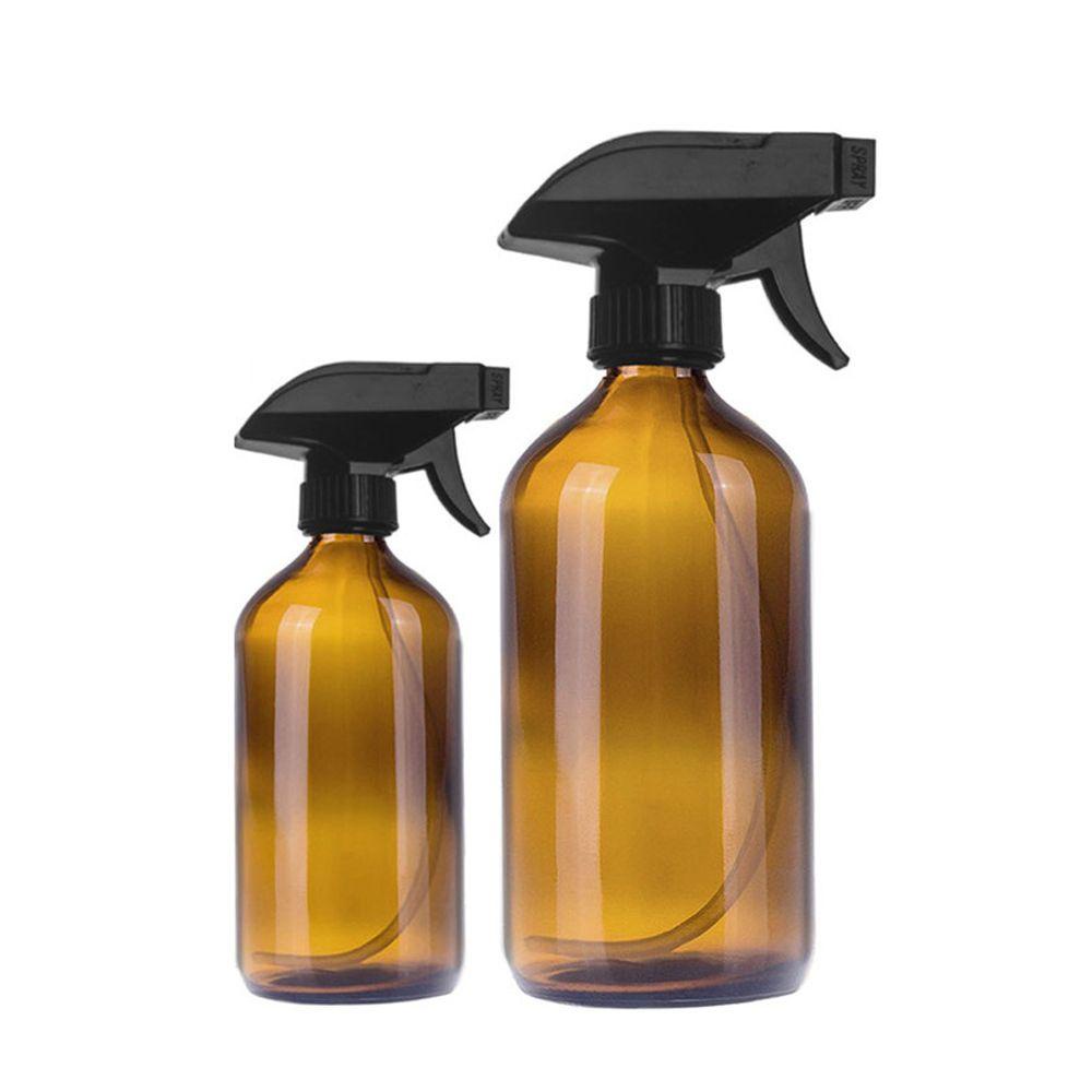 Bình Xịt Rỗng Bằng Kính 250/500ml Màu Hổ Phách Đựng Mỹ Phẩm Tiện Dụng