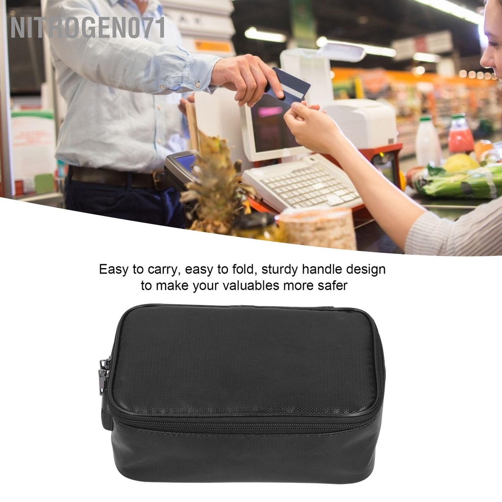 Giấy tờ hộ chiếu du lịch đa chức năng nhận gói thẻ/Túi đựng giấy chứng nhận có khóa Chống thấm nước tài liệu chống cháy hồ sơ hộ chiếu tiền Nitrogen071