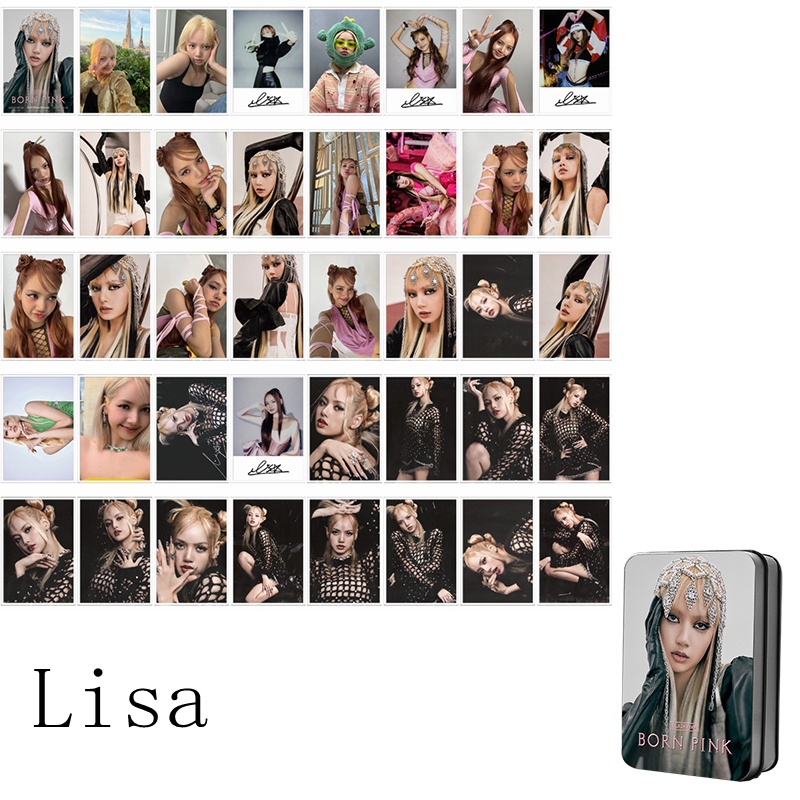 Bộ Ảnh Thẻ Lomo Nhóm Nhạc Blackpink BORN PINK LISA JENNIE