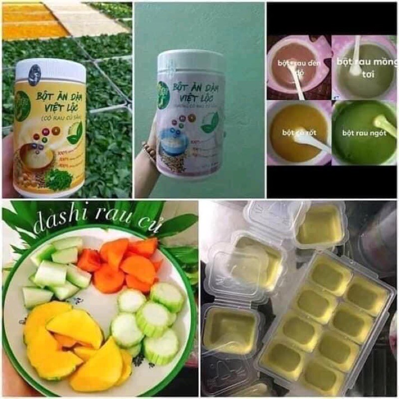 1 KG BỘT ĂN DẶM VIỆT LỘC 💛 free ship 💛 bột cho bé từ 4 tháng