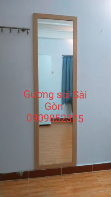 Gương soi toàn thân vân gỗ 50x170cm