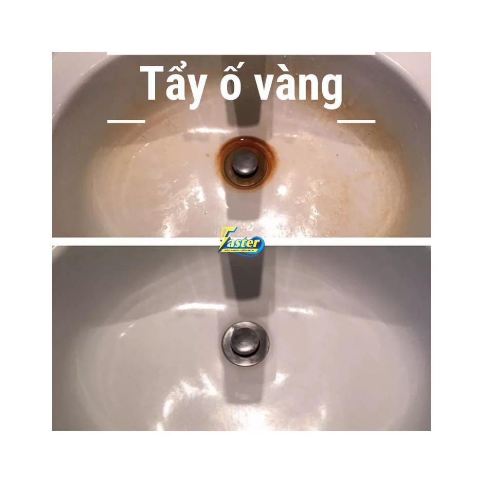[SIÊU MẠNH] Tẩy trắng bồn cầu, cặn canxi, gạch men, vẹ sinh nhà tắm Faster Cera, siêu sạch an toàn - 500ml