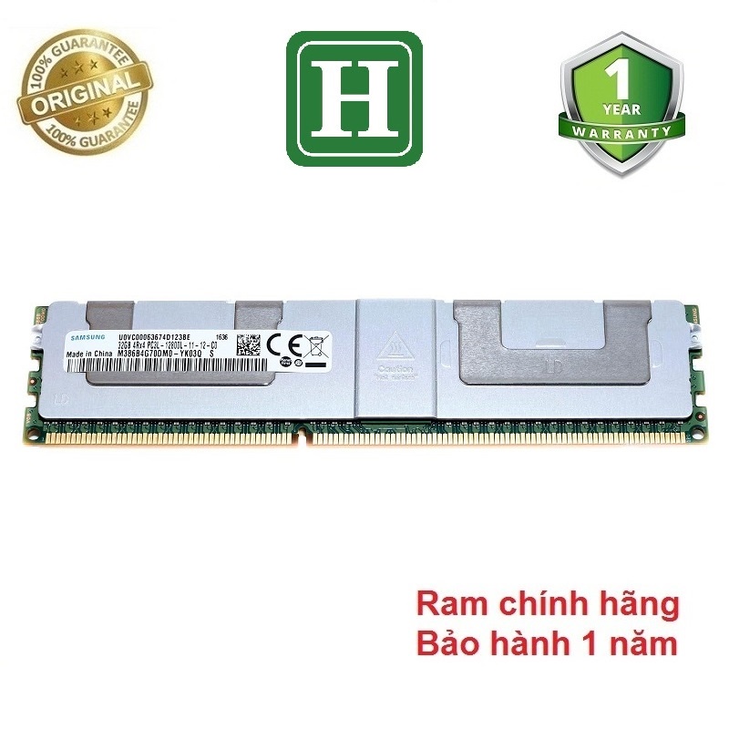 Ram Server DDR3 32GB ECC REG bus 1866, 1600 hoặc 1333 tháo máy chính hãng, bảo hành 1 năm