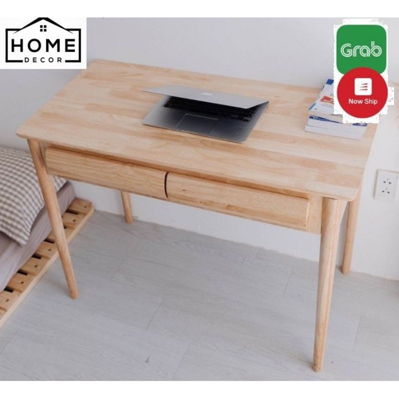 Bàn Làm Việc Gỗ Có Hộc HOMESDECOR - B Table - Natural | BigBuy360 - bigbuy360.vn