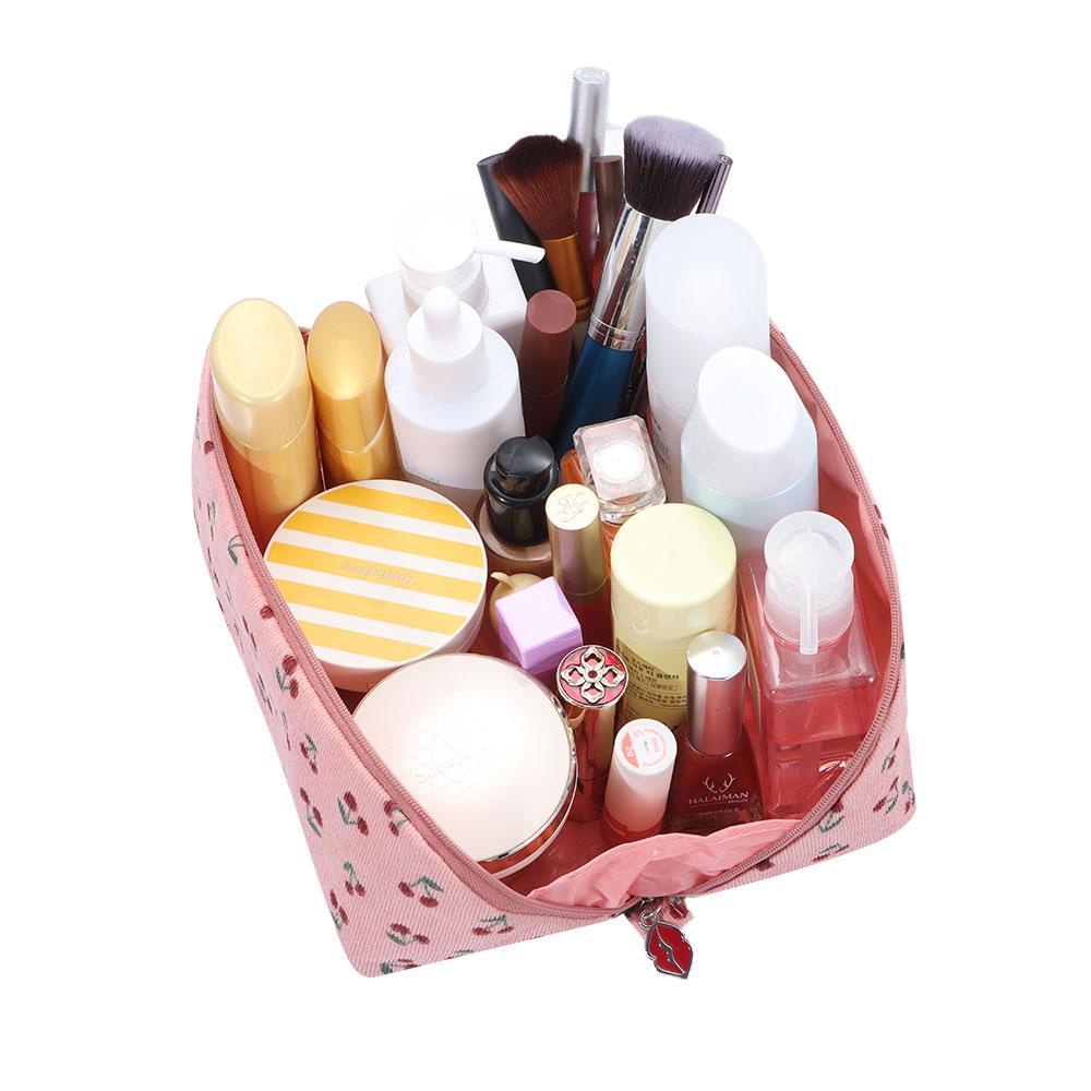 .Túi Đựng Mỹ Phẩm Bằng Da PU Chống Thấm Nước Nhiều Ngăn Tiện Dụng