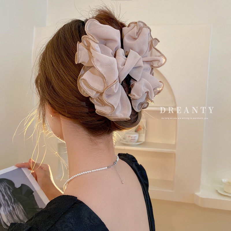 Kẹp Tóc Hình Hoa Lưới Phong Cách Nhật Bản Thời Trang Cho Nữ