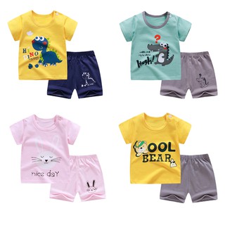 Set bộ quần áo cộc tay cho bé trai bé gái (từ 1 - 8 tuổi) VEMZKIDS