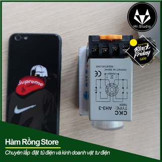 Bộ rơle thời gian ckc 60phút timer ah3-3 8 chân