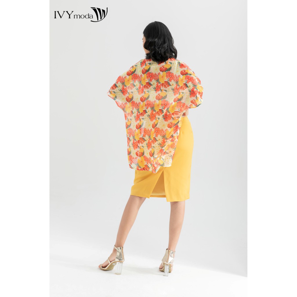 [NHẬP WABRTL5 GIẢM 10% TỐI ĐA 50K ĐH 250K ]Áo khoác kimono nữ đi biển IVY moda MS 17B8595