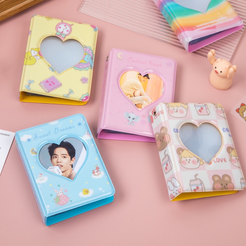 Album Đựng Ảnh 40 Ngăn 3 Inch Hình Trái Tim Hoạt Hình