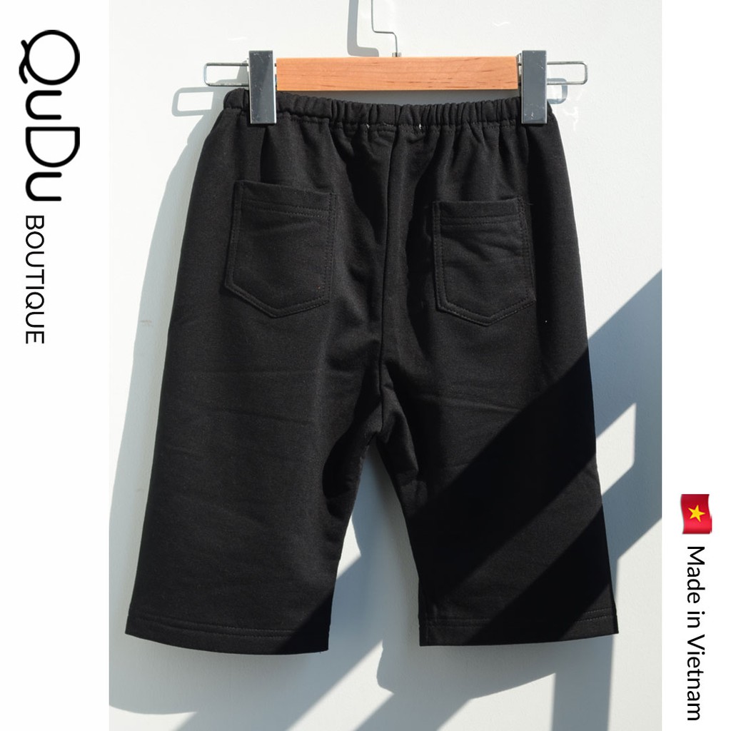 Hàng Thiết Kế QuDu Quần Short Thun Lửng Biker Ngố Màu Đen/ Da Bóng Chất Thun Dày Dặn Chất Đẹp Made In Việt Nam | BigBuy360 - bigbuy360.vn