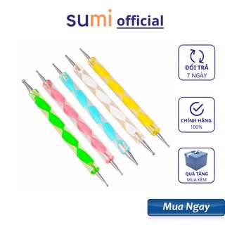 Bút chấm bi nail vẽ móng, Cọ chấm bi đủ size Set 5 cây