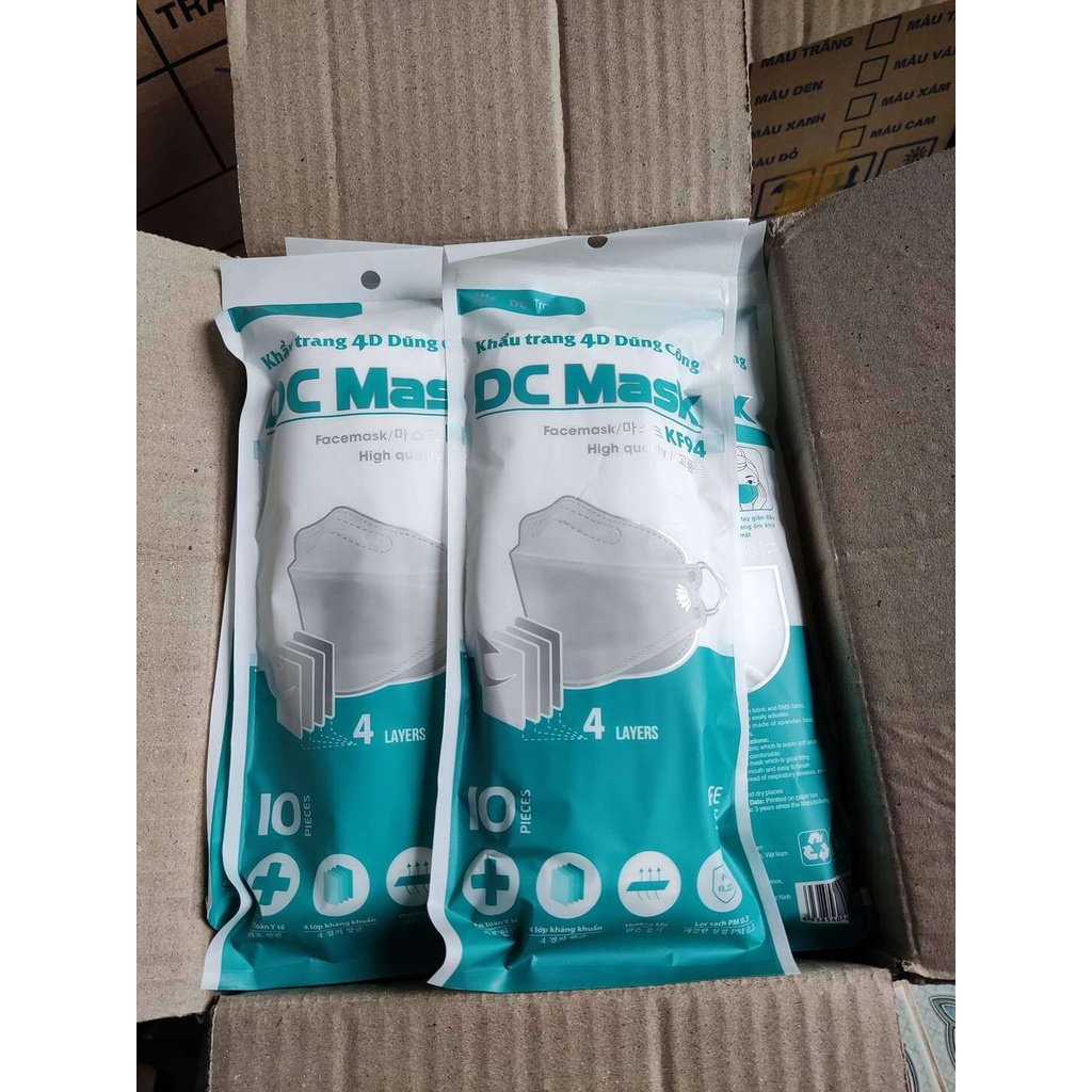 [Thùng 300 Chiếc] Khẩu trang 4 Lớp KF94 UNI MASK Chống Bụi Mịn Và Kháng Khuẩn Hàng Cao Cấp Hàn Quốc