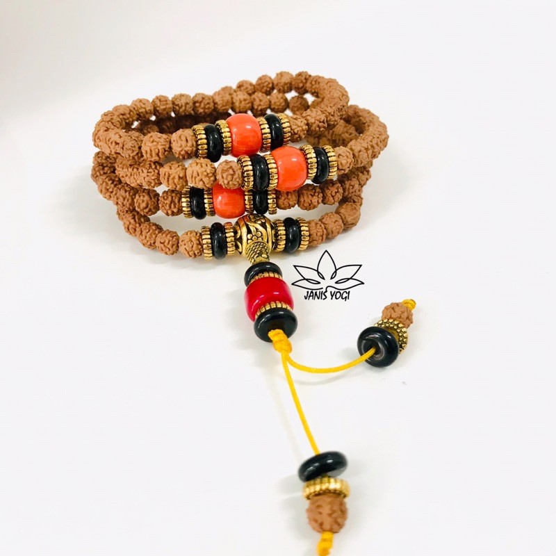 Chuỗi hạt Bồ Đề Kim Cang (Rudraksha Mala) 108 hạt