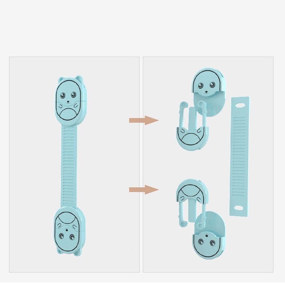 Khóa tủ an toàn cho bé giúp cố định các ngăn kéo tủ, cửa ra vào nhằm tránh trường hợp bé bị kẹt tay