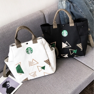 Túi tote canvas sức chứa lớn thời trang nữ sinh phong cách Hàn Quốc 2020