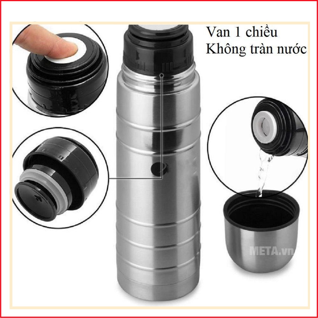 Bình giữ nhiệt 500ml hình in 1 màu Mickey  cách nhiệt