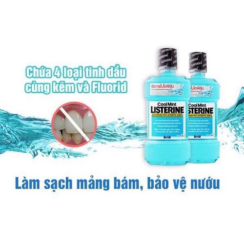 Nước súc miệng Listerine 750ml