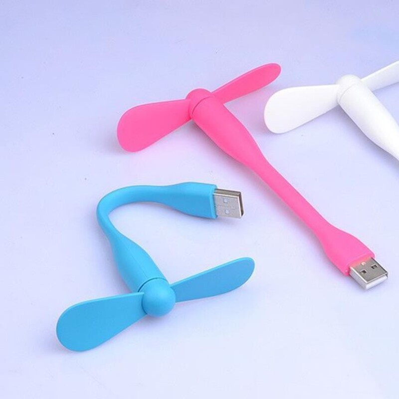 Quạt mini USB 2 cánh siêu mát, phụ kiện tiện lợi cắm Laptop, Sạc dự phòng mang đi mọi nơi - Màu ngẫu nhiên