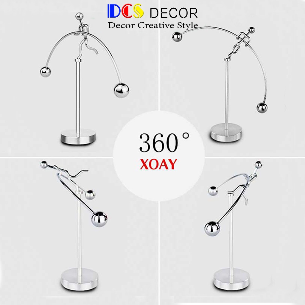 Con lắc tự cân bằng Newton vật lý vĩnh cửu để bàn DCS DECOR đồ chơi khoa học trang trí phòng khách bàn làm việc