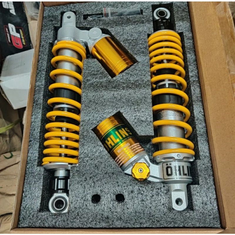 Phuộc Ohlins bình dầu dưới xéo gắn AB Nouvo 4 5 6 NVX PCX Impuse Dylan Sh ý...