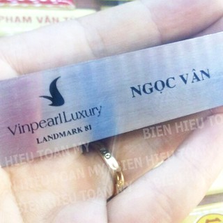 Combo 5 chiếc- Biển tên CBCNV bằng inox