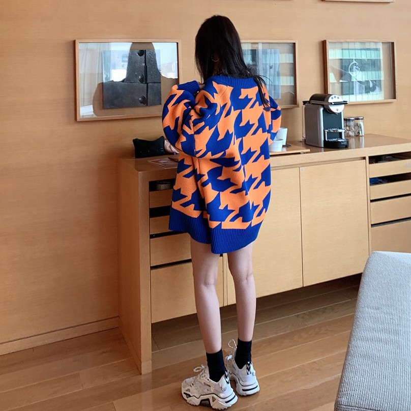 Áo khoác nữ kiểu cardigan cổ chữ V thiết kế thời Hàn Quốc | BigBuy360 - bigbuy360.vn