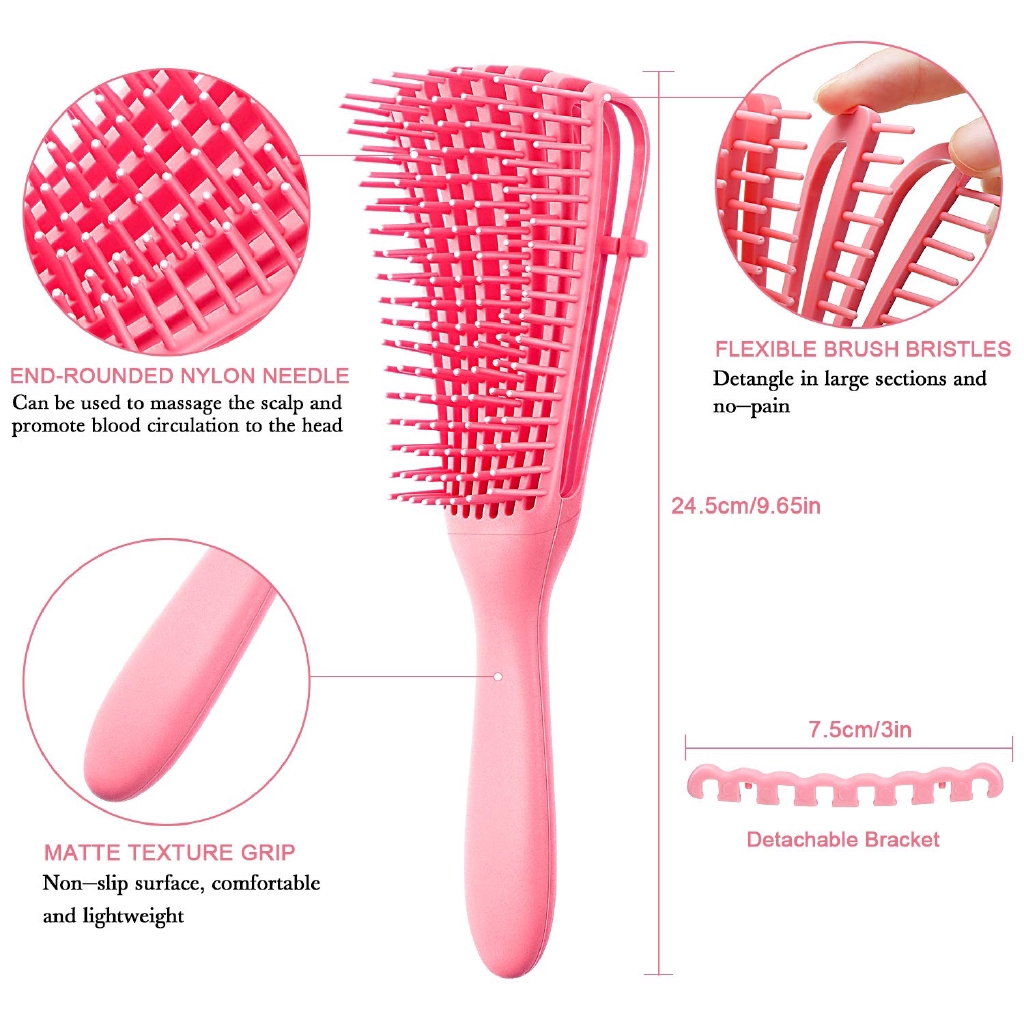 Massage Scalp Hair Brushes / Women Detangle Hair Hairbrush / Detangler Comb for Natural,Curly,Straight,Wet or Dry Hair