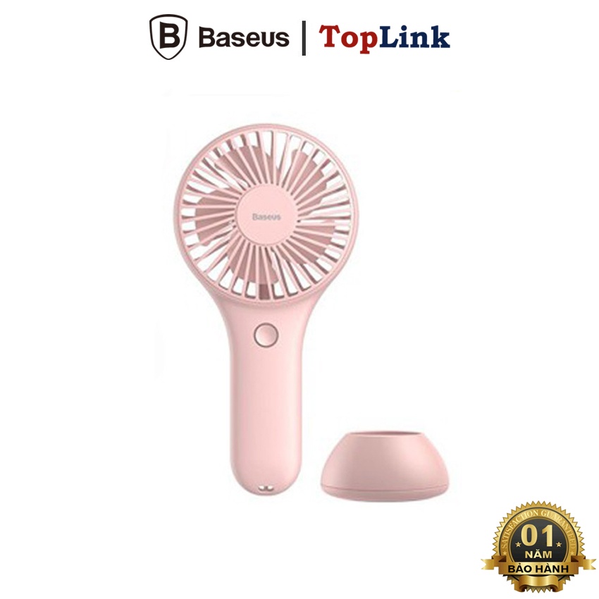 Quạt Mini Cầm Tay - Quạt Tích Điện Baseus Y100 Mini USB Fan Để Bàn Hoặc Cầm Tay Pin Bền 1800Mah