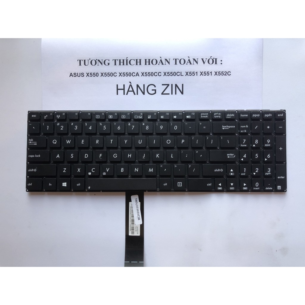 Bàn Phím Laptop Asus X550 X550C X550CA X550CC X550CL Hàng mới bảo hành 12 Tháng