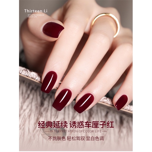 Sơn móng tay, sơn gel uv Angels chuỗi màu đỏ H5