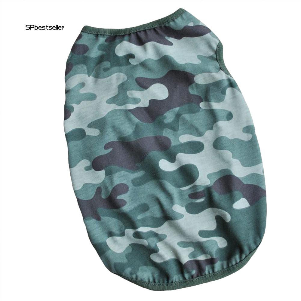 Áo thun sát nách họa tiết rằn ri cho thú cưng