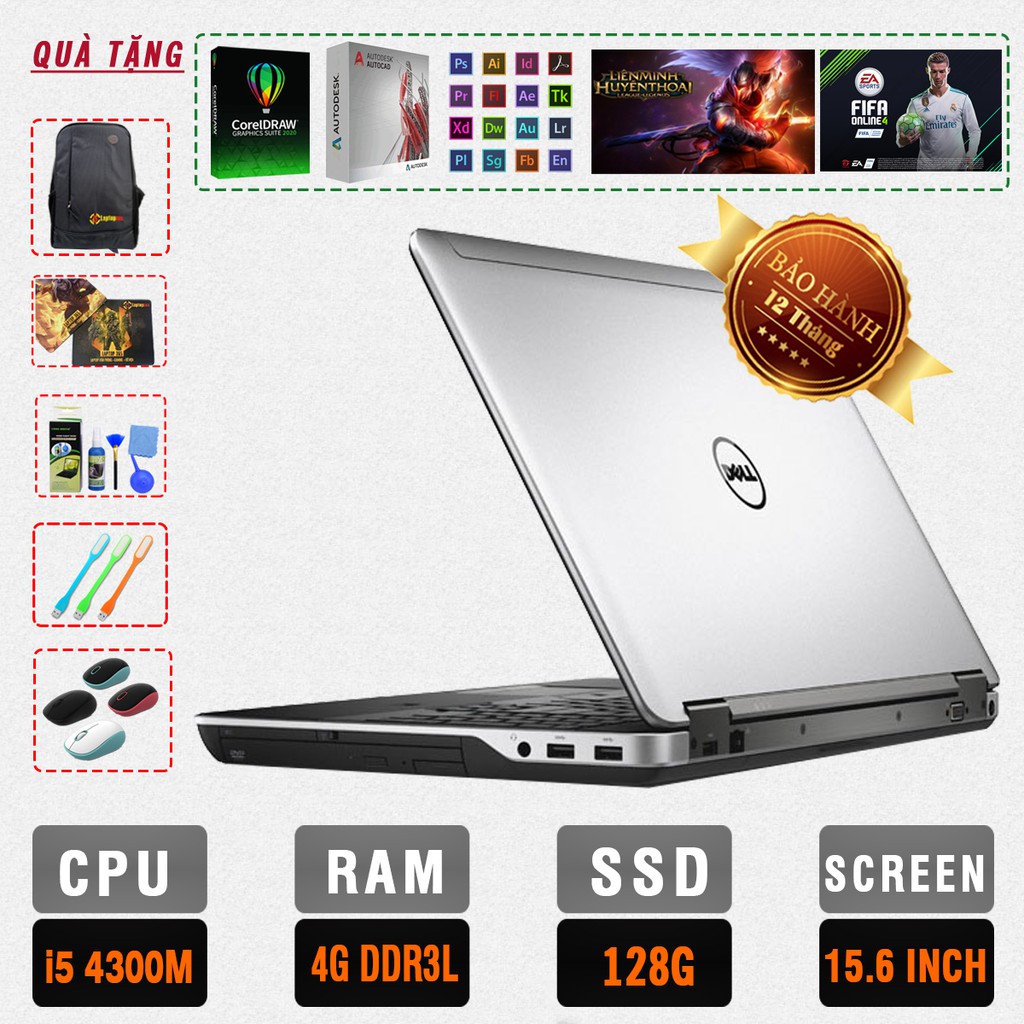 Laptop Dell latitude E6540 - Đồ họa + Game thủ (Trùm cuối chạy chip M)