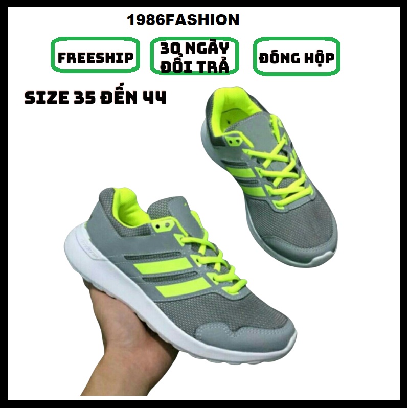 Giày bata sneaker nam nữ size 35 đến 44 đế siêu nhẹ chất vải lưới thoáng khí êm chân