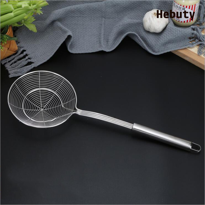 [Home & Living]Stainless Steel Skimmer Chinese Indian Strainer Ladle Frying Chicken 14cm