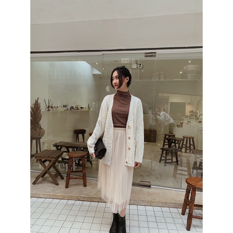 CARDIGAN VẶN THỪNG HÀN QUỐC ( siêu mềm mịn- ảnh thật-hàng sẵn)