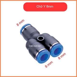 Cút nối chữ Y chia 3 hướng 8mm